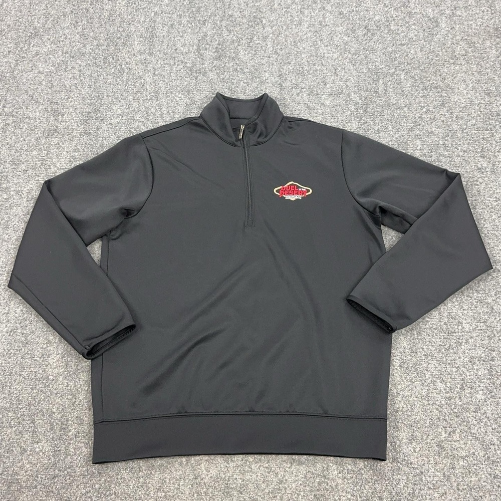 Duel In The Desert LV 2019 Dirt Track Pullover Mens Large Black 1/4 Zip